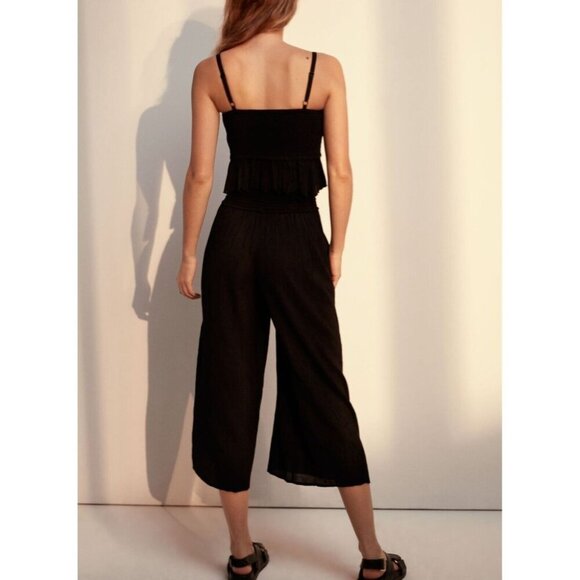 Aritzia WILFRED Nanterre Amber Earth Gold Modal Culottes Cropped Pants, Size S - Picture 13 of 15